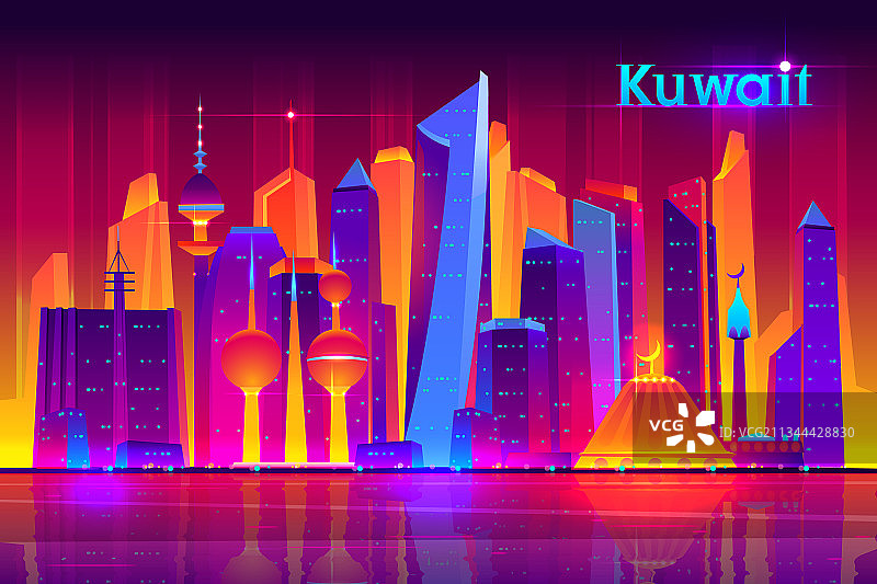 科威特城市未来建筑概念图片素材