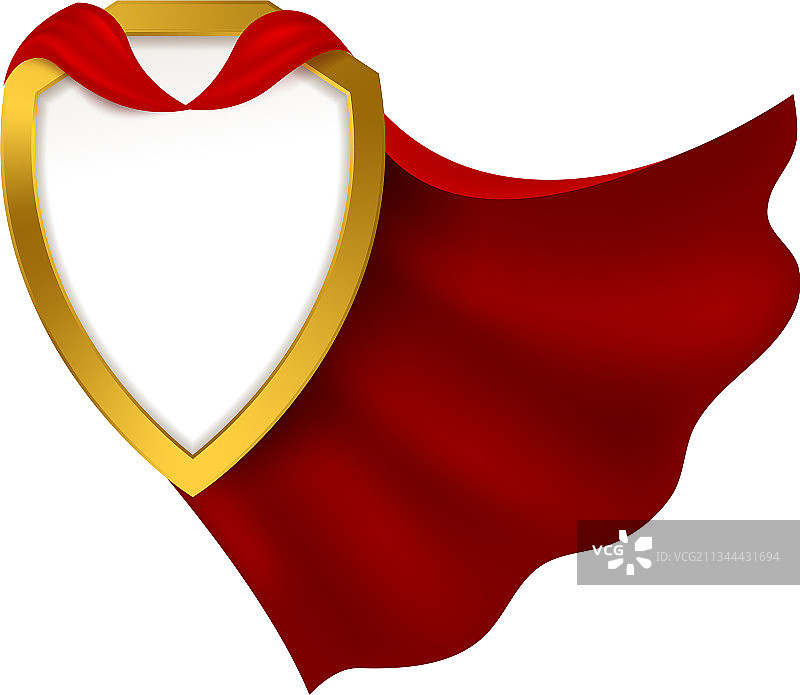 带有红色斗篷的狂欢节服装徽章图片素材