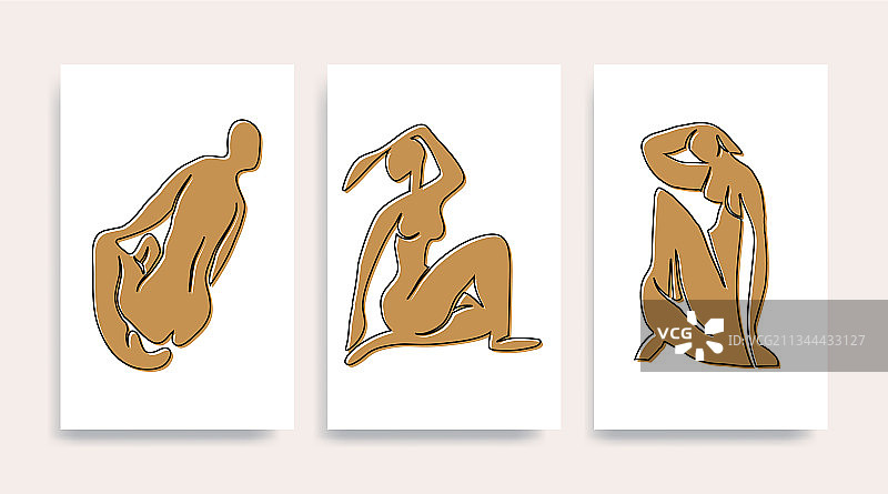 现代亨利·马蒂斯抽象艺术图片素材