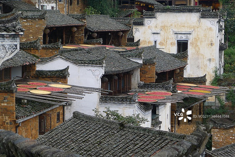 江西婺源秋晒图片素材