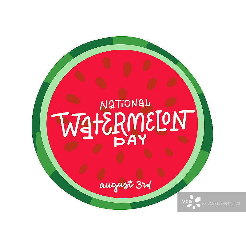 国家西瓜日庆祝字母图片素材