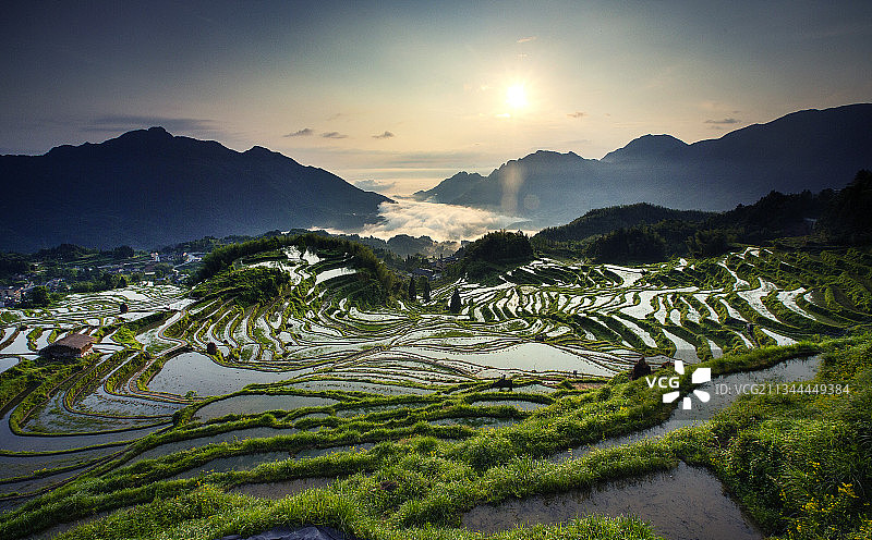 云和梯田图片素材