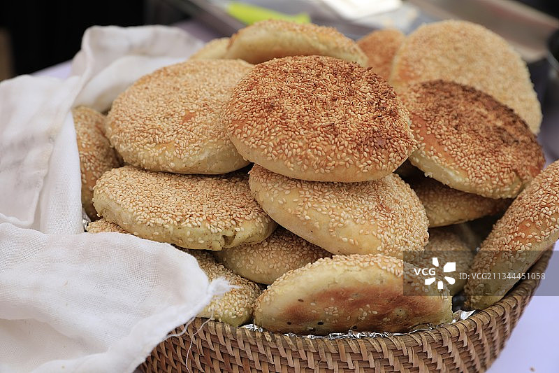 陕西安康吊炉烧饼图片素材