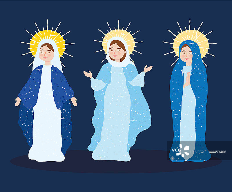 圣母玛利亚合集图片素材