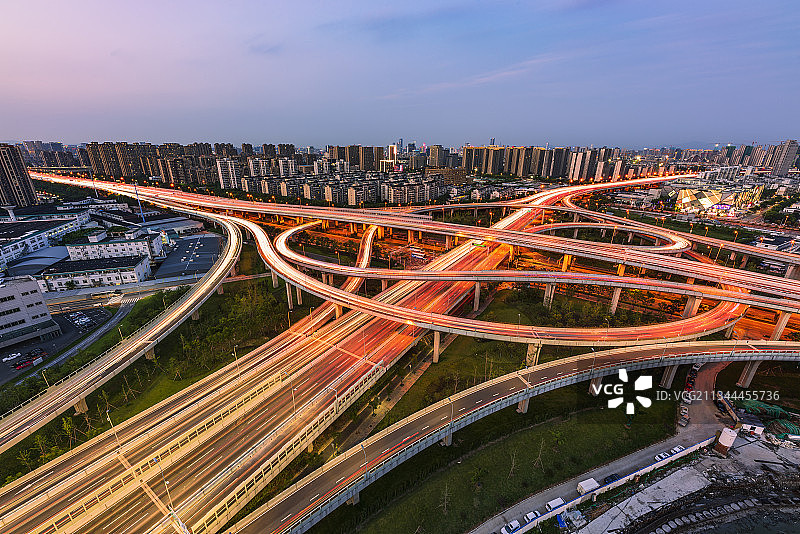 宁波环城南路高架机场路高架互通图片素材