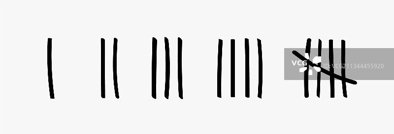 监狱墙壁计数标记图片素材