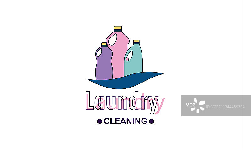 洗衣清洁精细标志图片素材