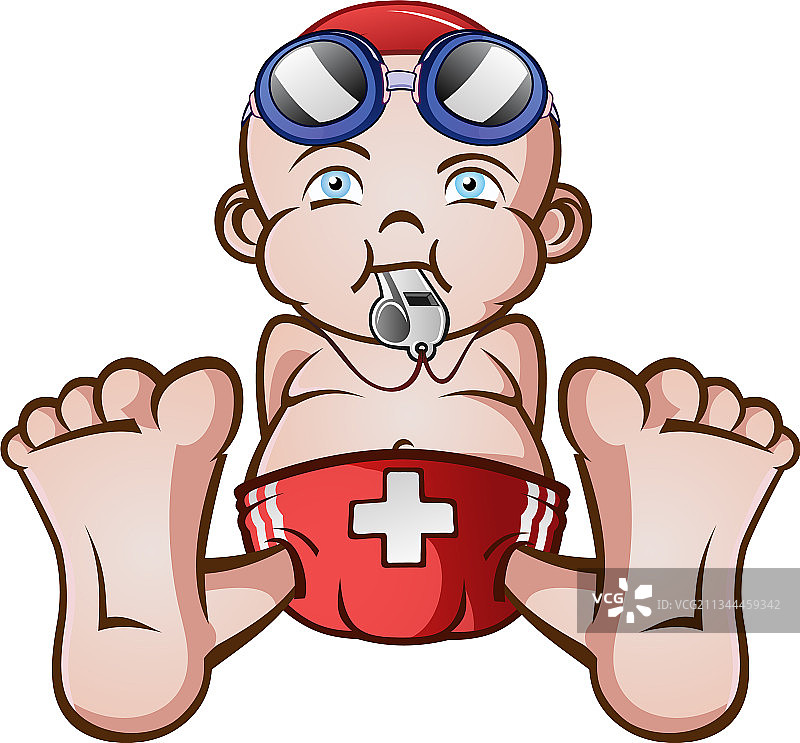 卡通救生员角色图片素材