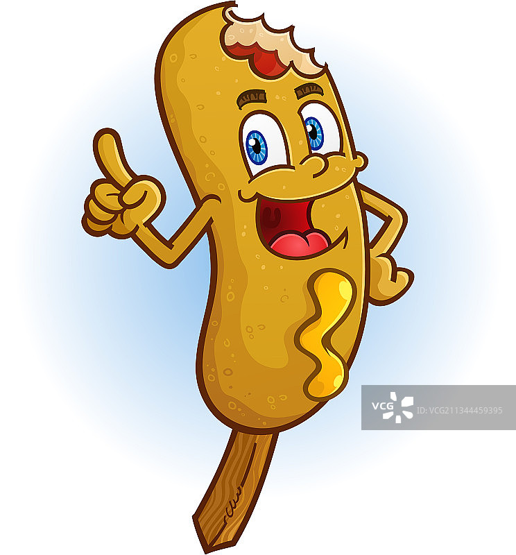 卡通玉米热狗图片素材