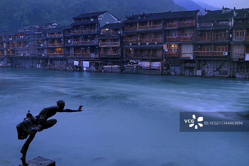 沱江晨韵图片素材