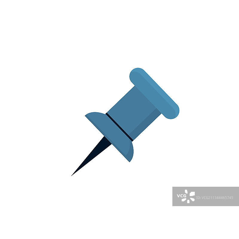 蓝色图钉图片素材