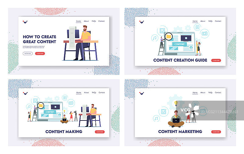 创作文案内容的小人物图片素材