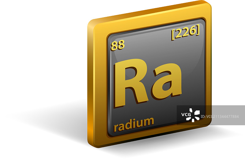 镭化学元素符号图片素材