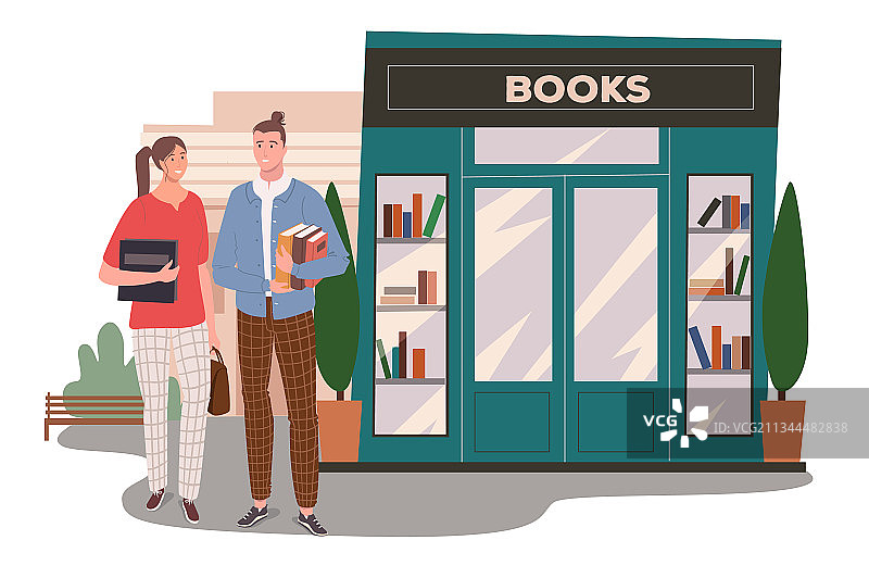 书店建筑网络概念图片素材