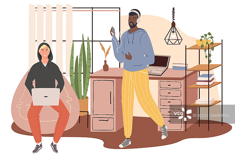 工作场所网络概念图片素材