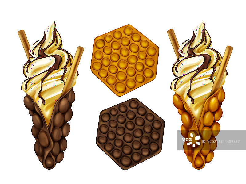 香港鸡蛋仔图片素材