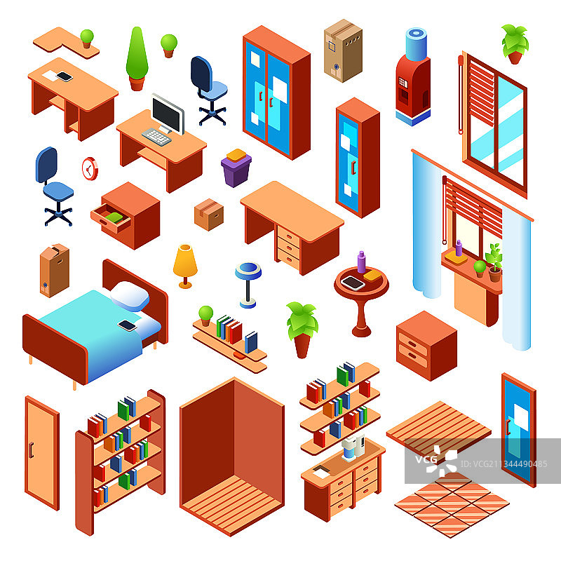 2.5D家居家具套装图片素材