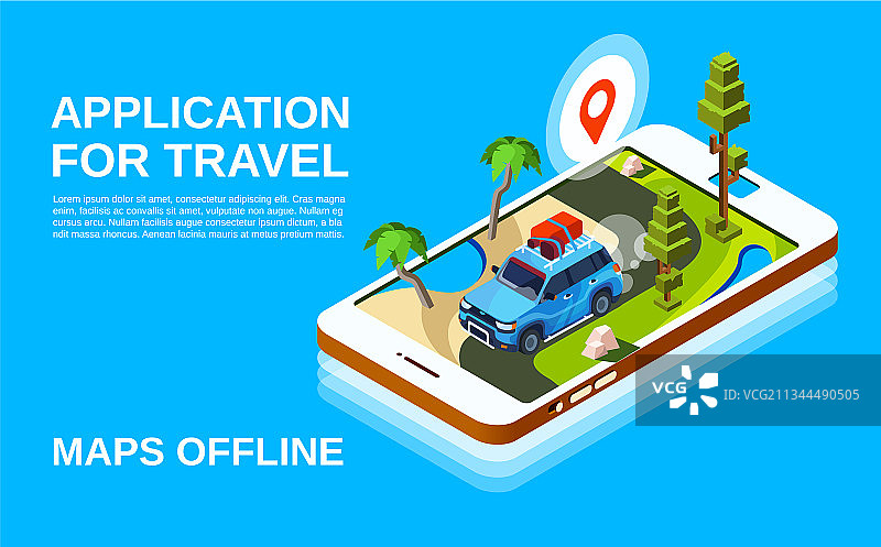 旅行地图App图片素材