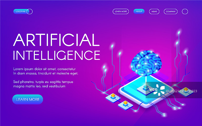 人工智能大脑图片素材