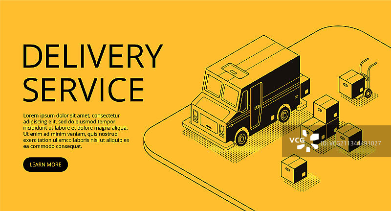 2.5D配送服务App图片素材