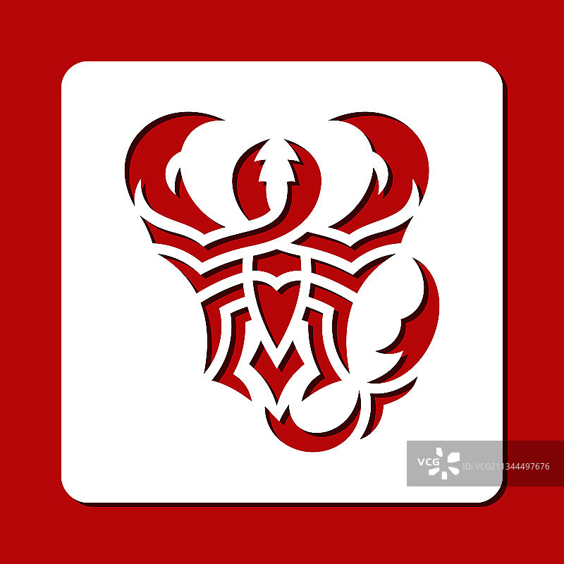 抽象蝎子模版图片素材