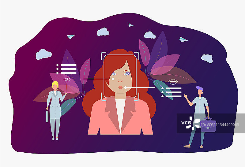 情感检测技术情感状态图片素材