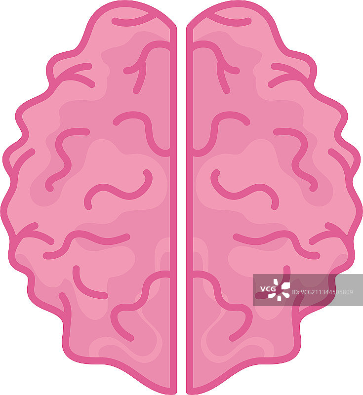粉色大脑图标图片素材