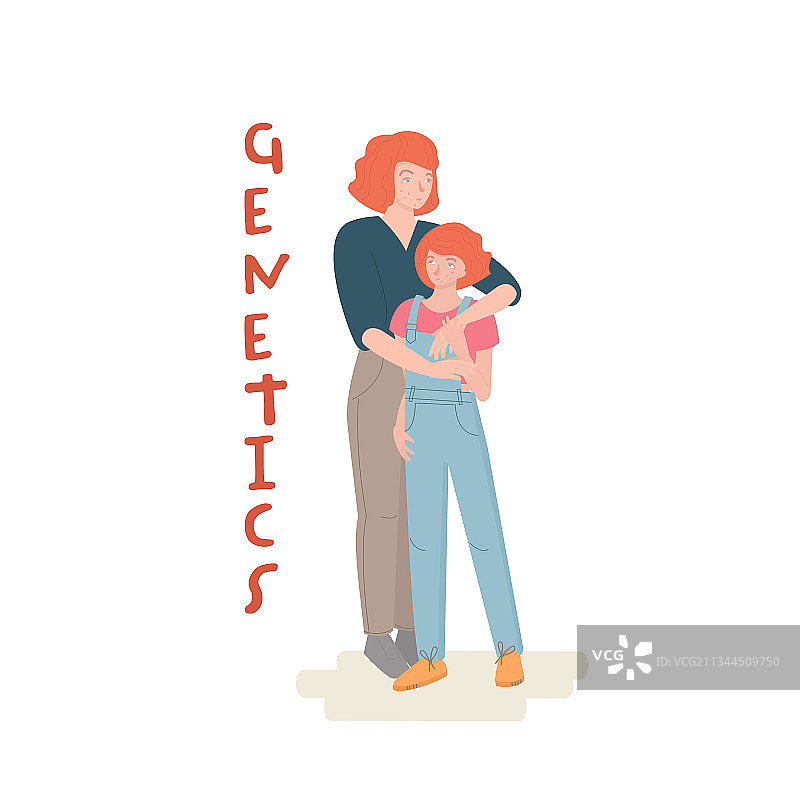 有其母必有其女概念家庭史图片素材