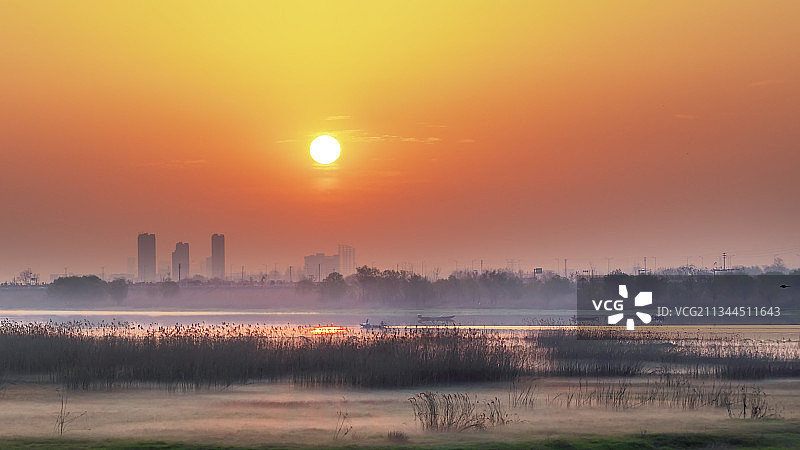 龙湖之晨图片素材