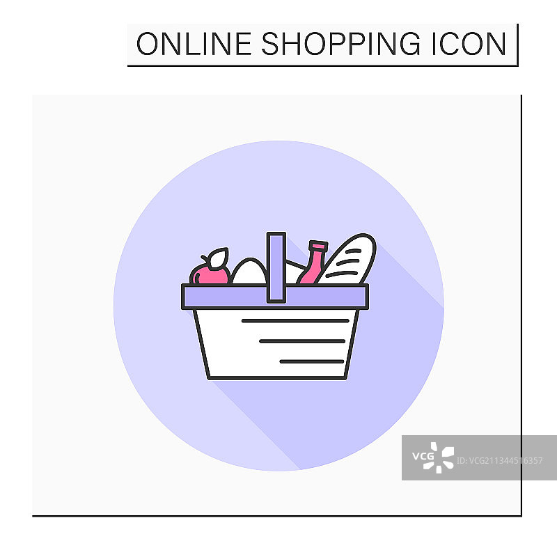 购物车彩色图标图片素材