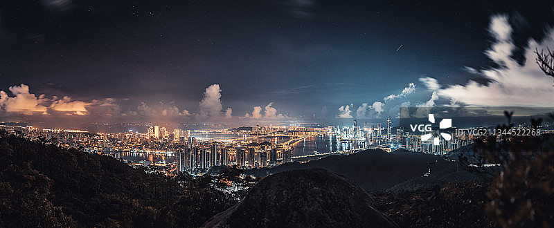 凌晨四点的珠海澳门图片素材