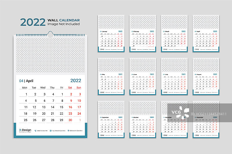 2022年挂历图片素材