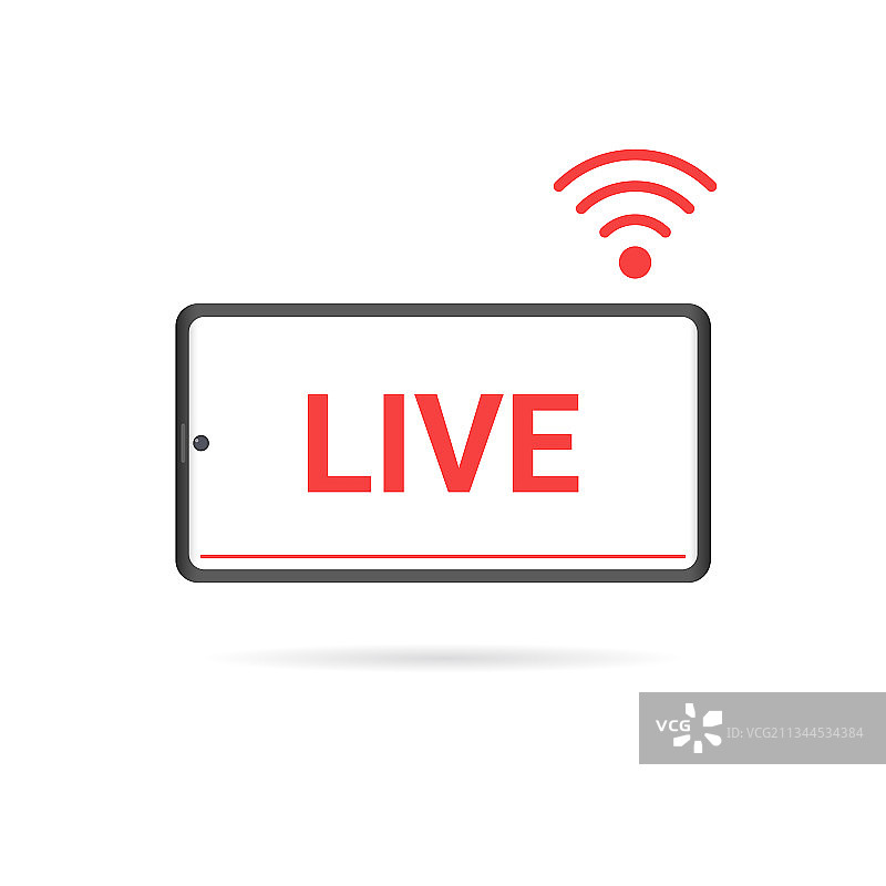 智能手机直播屏幕图片素材