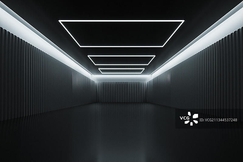 现代室内空间内部，三维图形图片素材