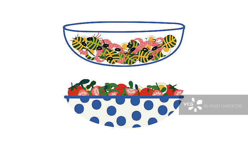 混合蔬菜番茄沙拉图片素材