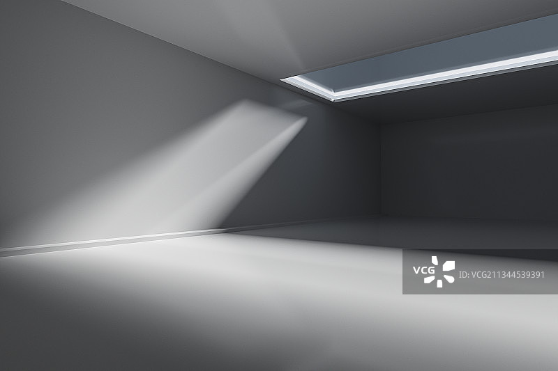 简洁室内空间，三维图形图片素材