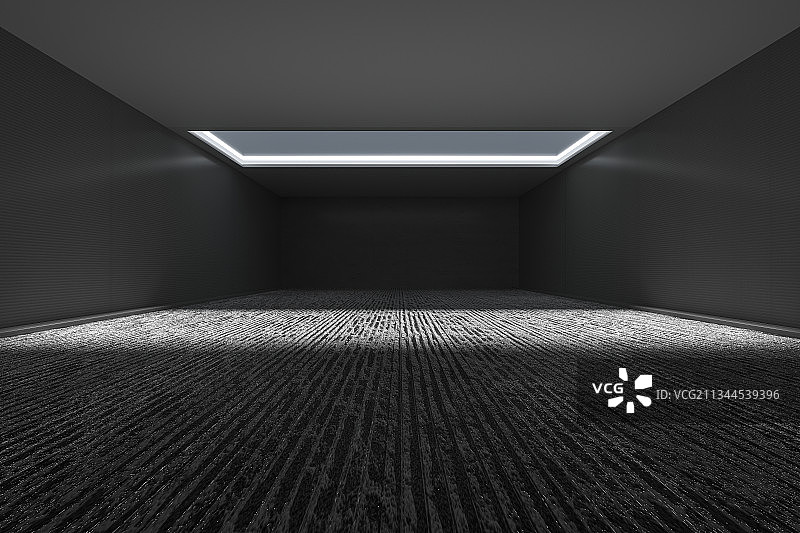 简洁室内空间，三维图形图片素材