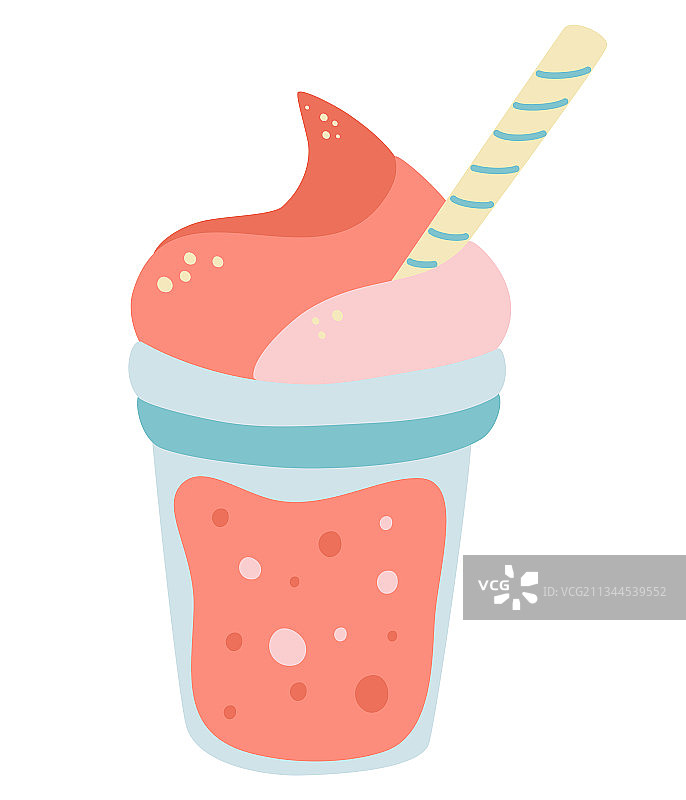 美味奶油奶昔图片素材