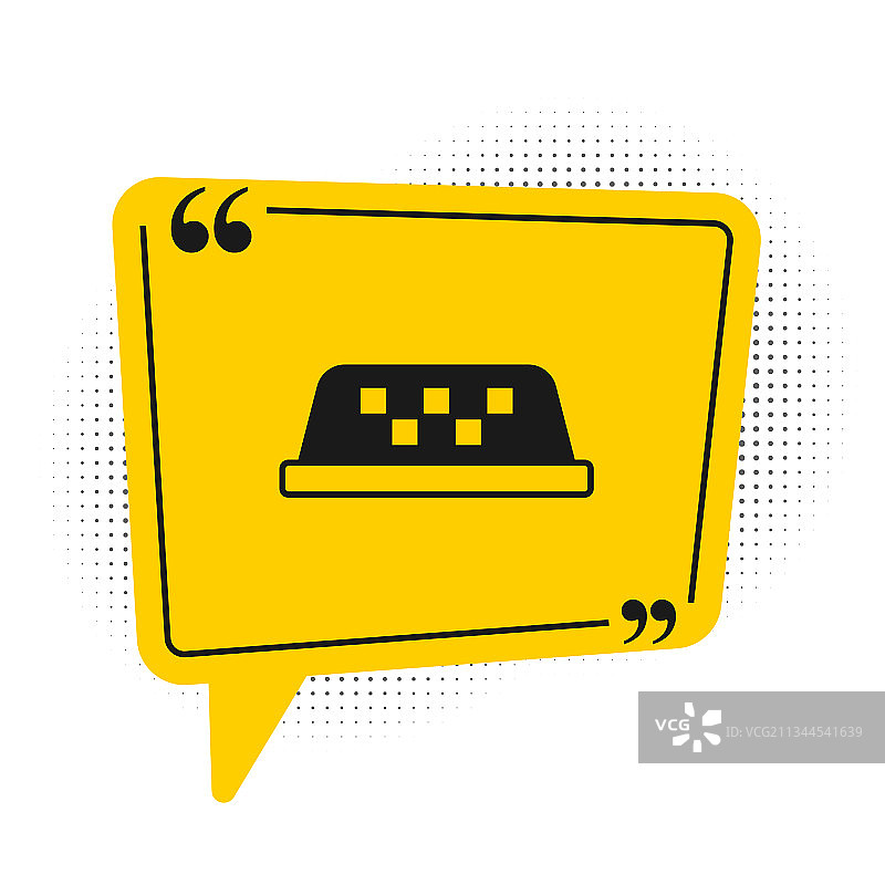 白色背景上的黑色出租车图标图片素材