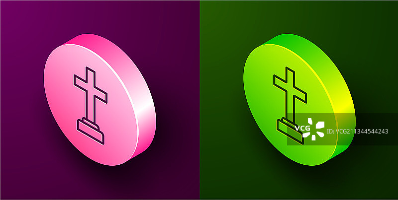 2.5D线条男人墓地葬礼悲伤图标图片素材