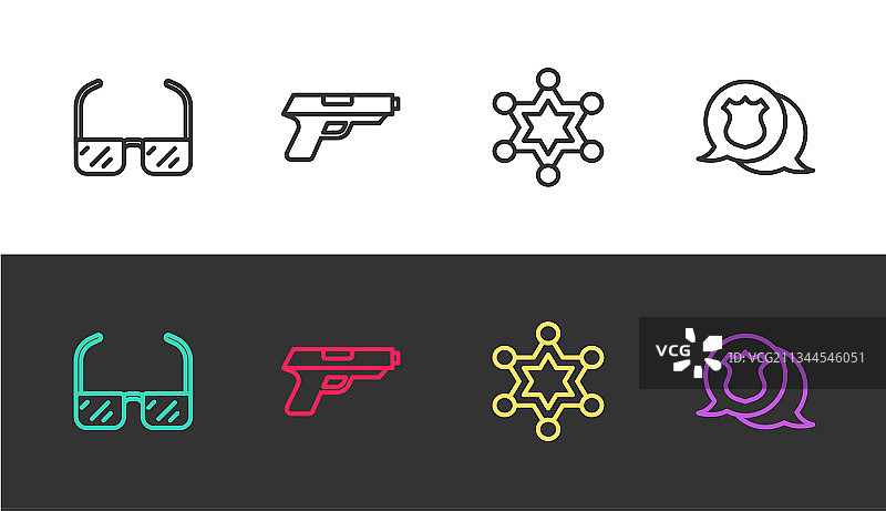 安全护目镜、手枪系列图片素材