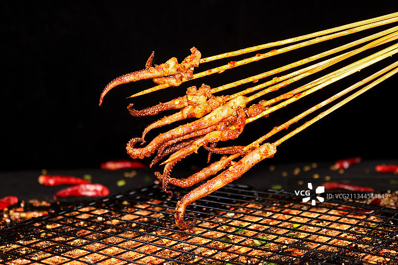 把把烧鱿鱼须图片素材