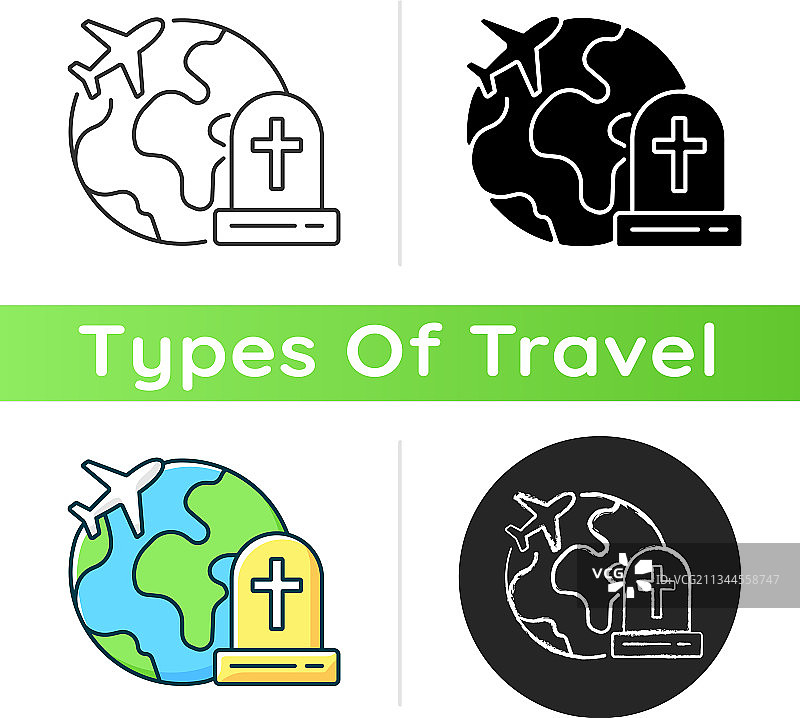 墓碑旅游图标图片素材