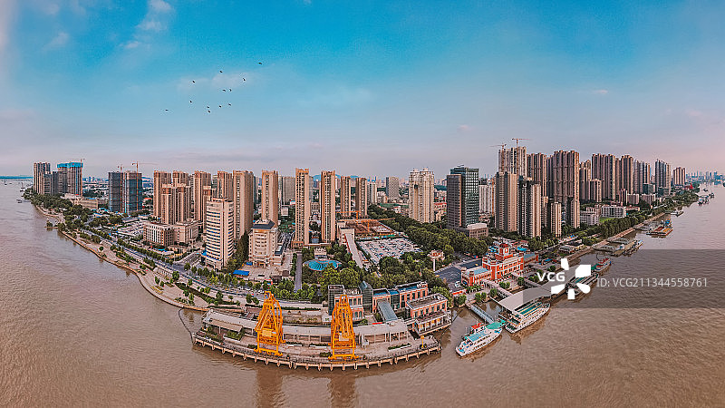 南京下关滨江风光带图片素材