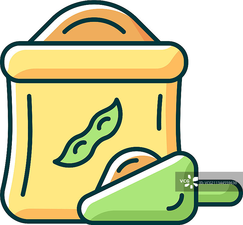 黄豆粉RGB颜色图标图片素材