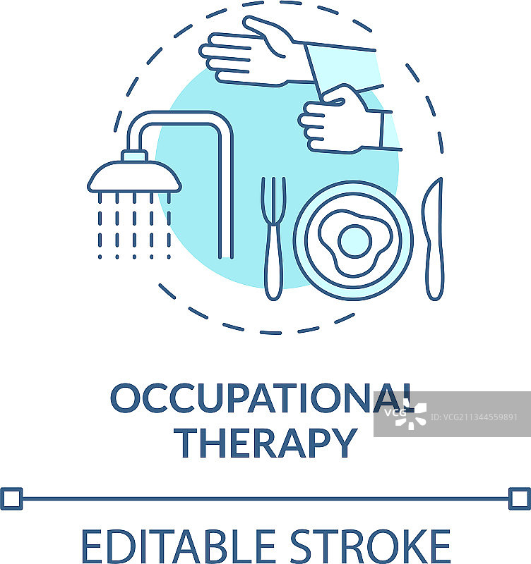 职业治疗概念图标图片素材