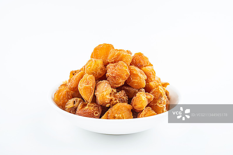 白背景上的桂圆肉图片素材