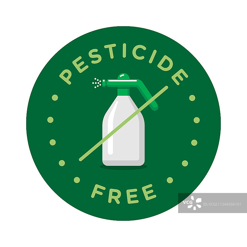 无农药圆形徽章图标设计图片素材