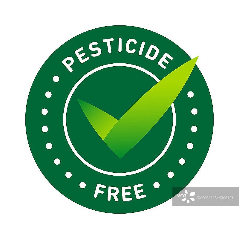 无农药圆形徽章图标设计图片素材