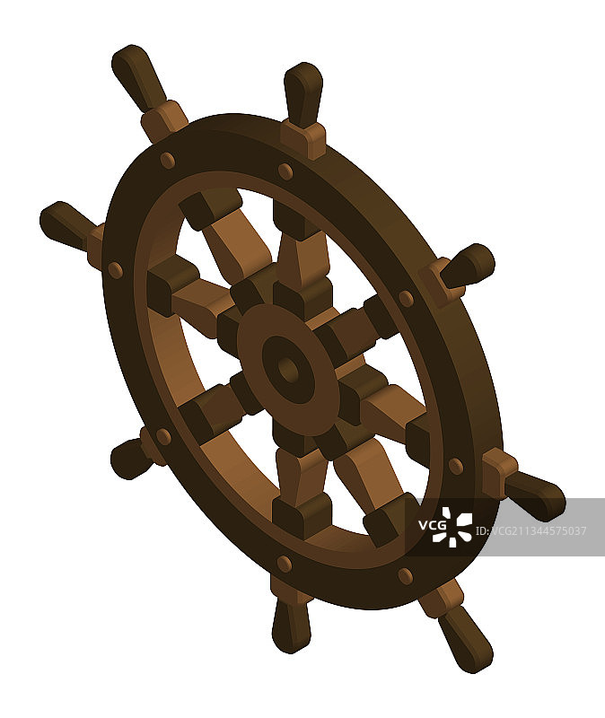 3D船用方向盘，渔船游艇图片素材